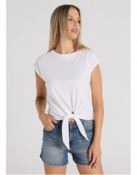 JUNCAL-MARCEL Camiseta Detalle Nudo