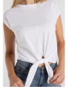 JUNCAL-MARCEL Camiseta Detalle Nudo