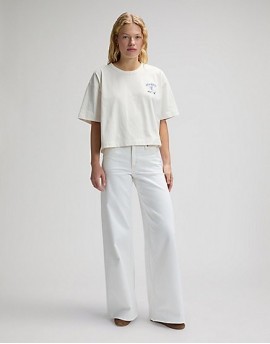 LEE CRAFTED TEE ECRU, XS