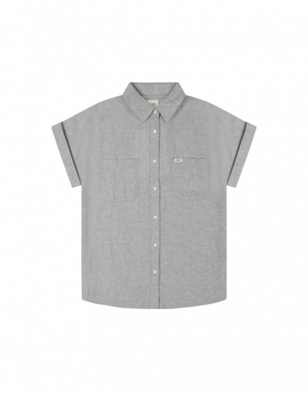 SS LOOSE UTILITY SHIRT DESERT SAGE, S