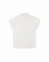 SS LOOSE UTILITY SHIRT BRIGHT WHITE, S