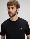 SS SMALL LOGO TEE BLACK, S