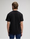 SS SMALL LOGO TEE BLACK, S