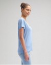 V NECK TEE HALOGEN, XS