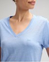 V NECK TEE HALOGEN, XS