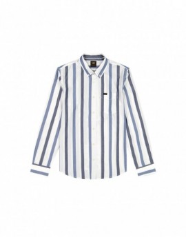 LEE BUTTON DOWN TONAL RIVET NAVY ST, M