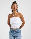TUBE TOP BRIGHT WHITE, L