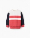 3107728201-PK9 SWEATSHIRT FLEECE RED 3/4