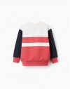 3107728201-PK9 SWEATSHIRT FLEECE RED 3/4