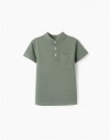 3107834106-PK9 SS SHIRT PIQUE DARK GREEN