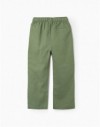 3107837103-PK9 PANTS LINEN GREEN 3/4-13/