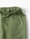 3107837103-PK9 PANTS LINEN GREEN 3/4-13/