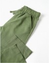 3107837103-PK9 PANTS LINEN GREEN 3/4-13/