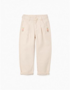 3107729801-PK9 PANTS TWILL BEIGE 3/4-13/