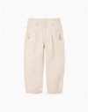 3107729801-PK9 PANTS TWILL BEIGE 3/4-13/
