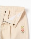 3107729801-PK9 PANTS TWILL BEIGE 3/4-13/