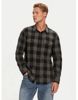 CLEAN WESTERN SHIRT STATIC GRAY, M