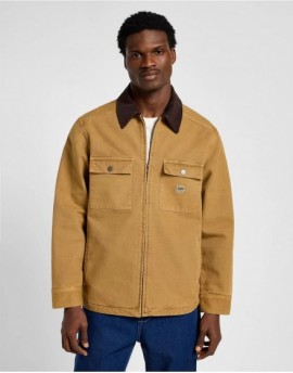 QUILTED WORKWEAR JACKET GLAZED GING, L