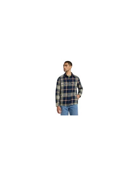 FLAP POCKET OVERSHIRT NAVY, M