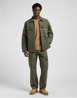 QUILTED WORKWEAR JACKET OAK MOSS