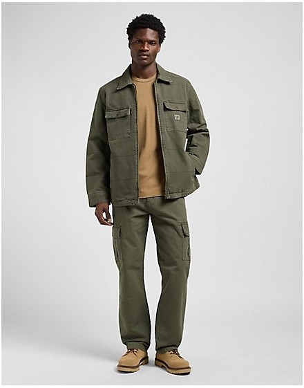 QUILTED WORKWEAR JACKET OAK MOSS