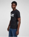 LEE WOBBLY LOGO TEE BLACK HOMBRE