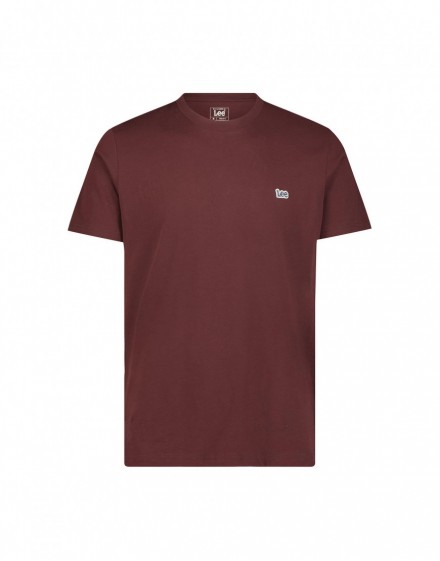 PATCH LOGO TEE VELVET BEET