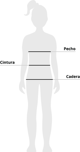 Silueta Chica con Indicaciones y Medidas